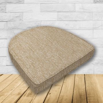 Wicker Patio Chair Cushions with a rounded back Boxed Double Piped Patio Dining Chair Seat Pad or Seat Cushion from Cascadia Outdoor Cushions