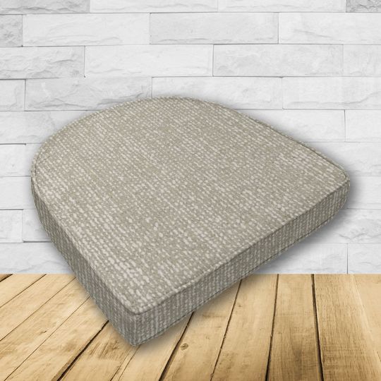 Wicker Patio Chair Cushions with a rounded back Boxed Double Piped Patio Dining Chair Seat Pad or Seat Cushion from Cascadia Outdoor Cushions