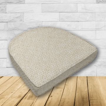 Wicker Patio Chair Cushions with a rounded back Boxed Double Piped Patio Dining Chair Seat Pad or Seat Cushion from Cascadia Outdoor Cushions