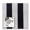 Picture of Black White Café Stripe | Chair Seat Bottom Only