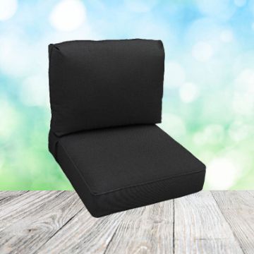 Deep Seating Patio Chair Cushions | Center Seam Style | Sunbrella