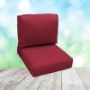 Deep Seating Patio Chair Cushions | Center Seam Style | Sunbrella