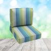 Deep Seating Patio Chair Cushions | Center Seam Style | Sunbrella