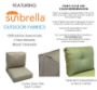 Picture of Tropics Jungle | Center Seam Outdoor Cushions