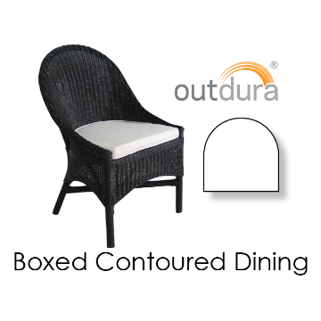 Picture of Boxed Contoured Dining Outdura Fabrics