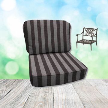 Sail Away Java Hanamint Replacement Cushions Club Chair