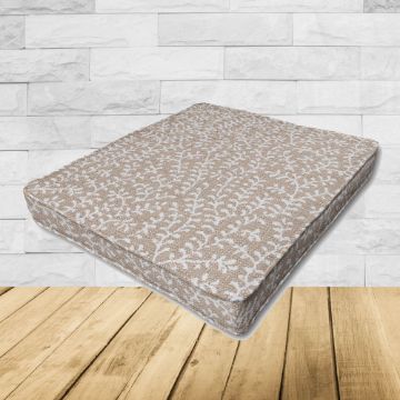 Dining Chair Seat Cushion Boxed Style - - Custom outdoor patio furniture cushions from Cascadia Outdoor Cushions in Sunbrella Fabrics