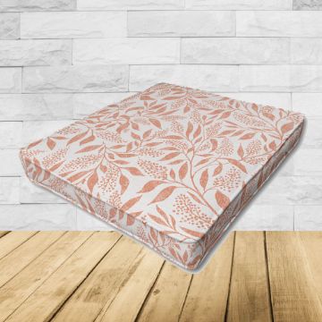 Patio Dining Chair Seat Cushion Boxed Style - - Custom outdoor patio furniture cushions from Cascadia Outdoor Cushions in Sunbrella Fabric